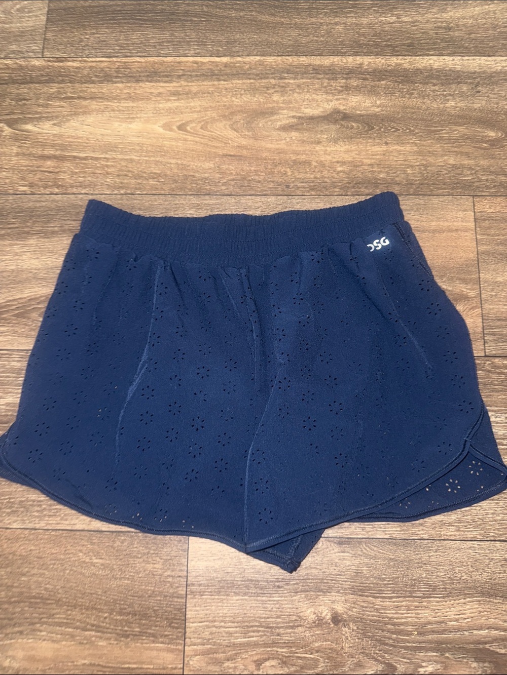DSG Navy Eyelet Pull-On kids  Shorts